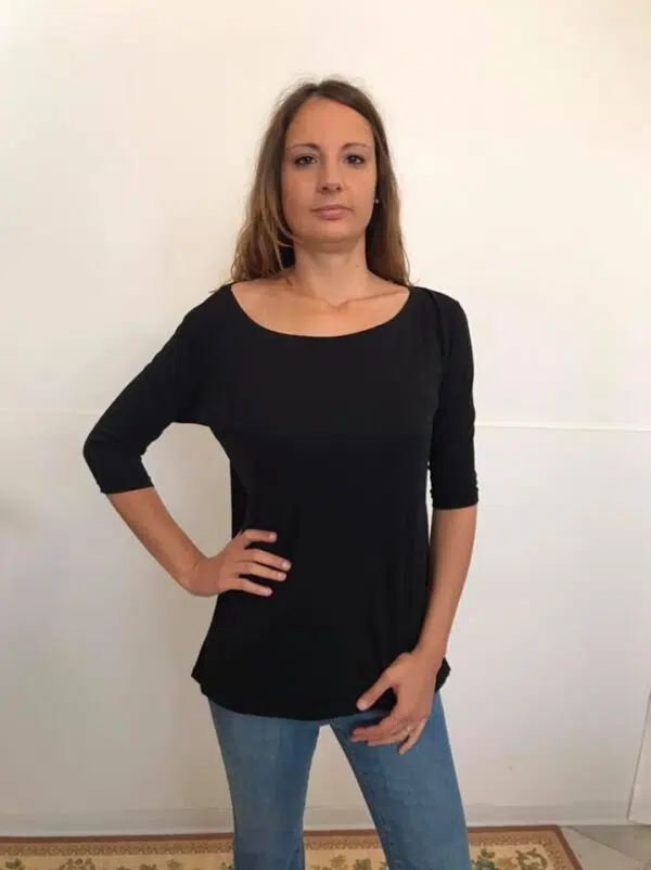maglia basic asimmetrica primavera estate