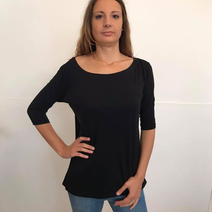 maglia basic asimmetrica primavera estate