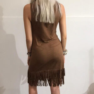 Abito donna aderente con frange mod. indianina