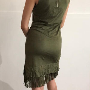Abito donna aderente con frange mod. indianina