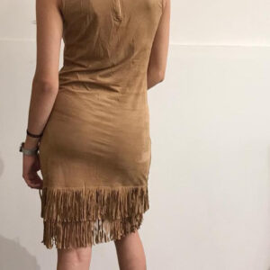 Abito donna aderente con frange mod. indianina