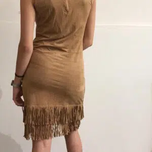 Abito donna aderente con frange mod. indianina
