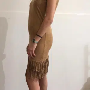 Abito donna aderente con frange mod. indianina