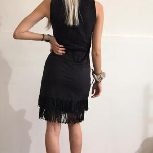 Abito donna aderente con frange mod. indianina