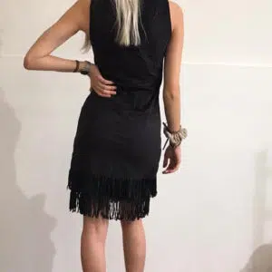 Abito donna aderente con frange mod. indianina