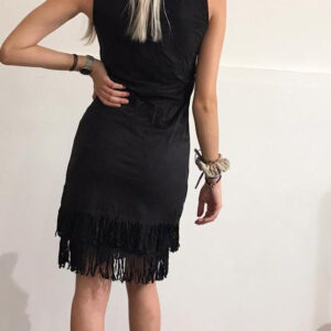 Abito donna aderente con frange mod. indianina