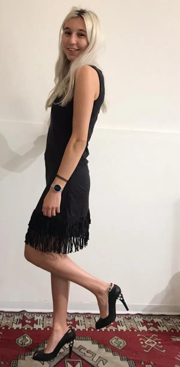 Abito donna aderente con frange mod. indianina