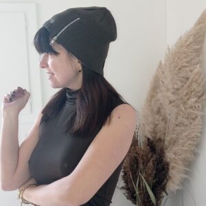 Cappello Papalina Donna Marrone con Cerniera - Elegante e Versatile