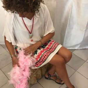 Abito fiori di prato in viscosa estivo