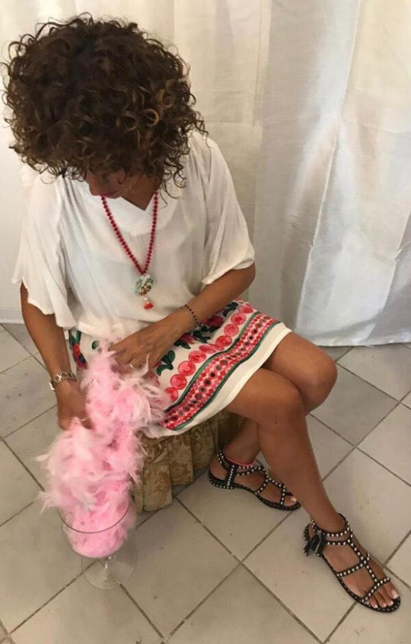 Abito fiori di prato in viscosa estivo