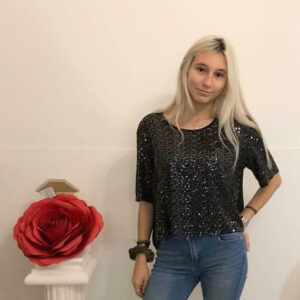 t - shirt paiettes oversize