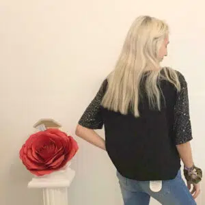 t - shirt paiettes oversize