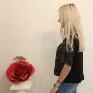 t - shirt paiettes oversize