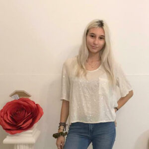 t - shirt paiettes oversize