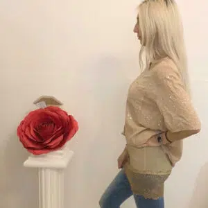 t - shirt paiettes oversize