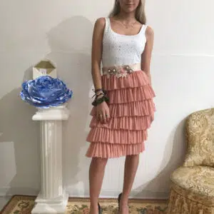 Gonna art. Voilà rosa tulle e galette