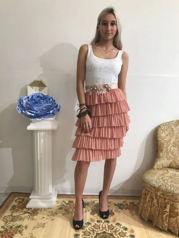 Gonna art. Voilà rosa tulle e galette