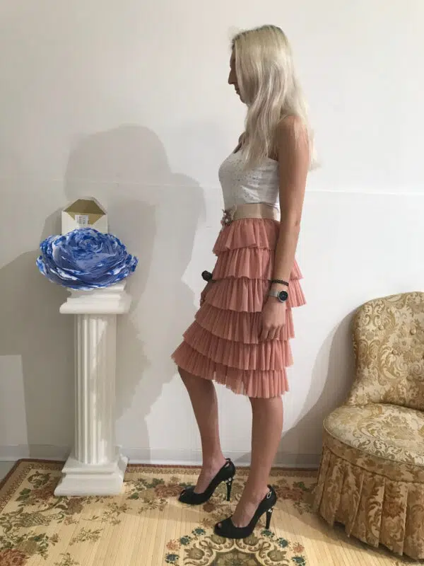 Gonna art. Voilà rosa tulle e galette