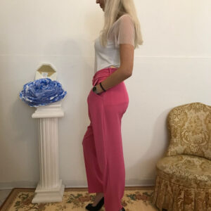 Pantaloni donna "harem" eleganti con cavallo basso