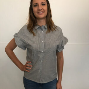 Camicia righe mezze maniche "marina"