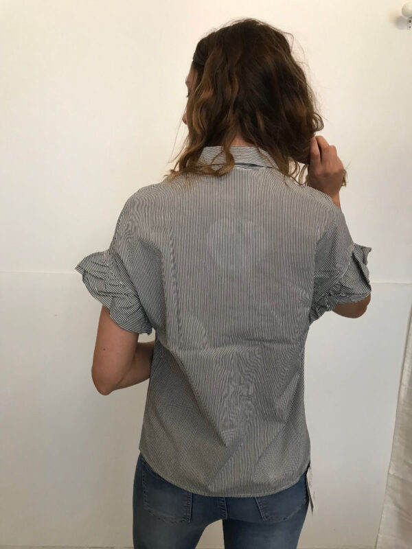 Camicia righe mezze maniche "marina"