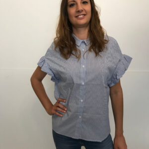 Camicia righe mezze maniche "marina"