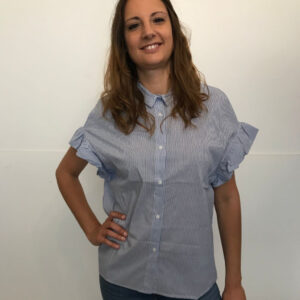 Camicia righe mezze maniche "marina"