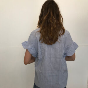 Camicia righe mezze maniche "marina"