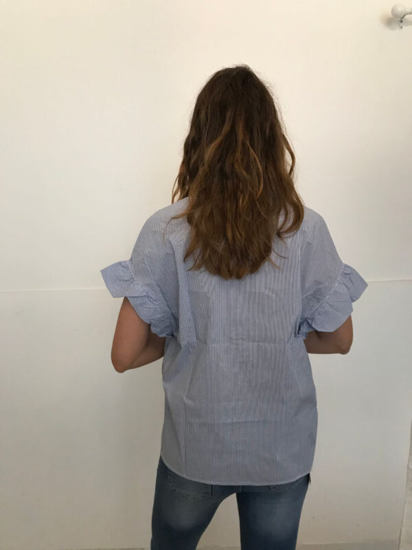 Camicia righe mezze maniche "marina"