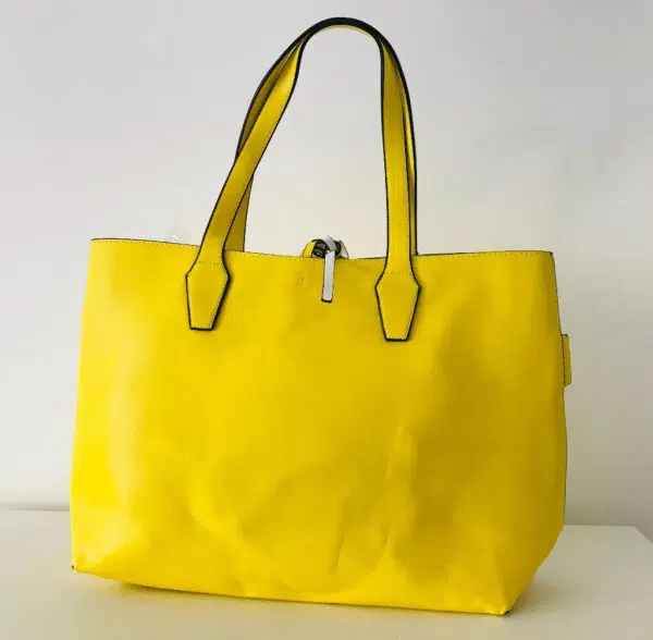 Borsa donna shopping limone o arancio "Via Roma"