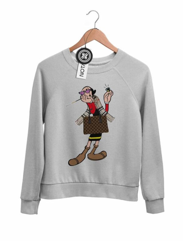 Felpa donna Olivia grigia art. Lusso