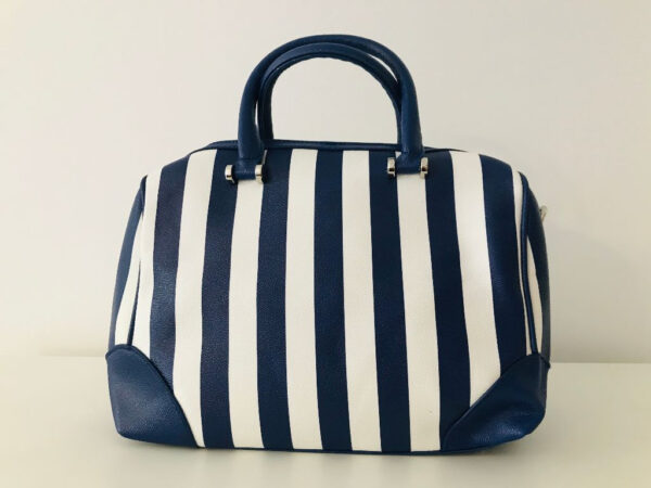Borsa Via Roma righe di cielo bauletto