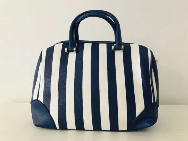Borsa Via Roma righe di cielo bauletto