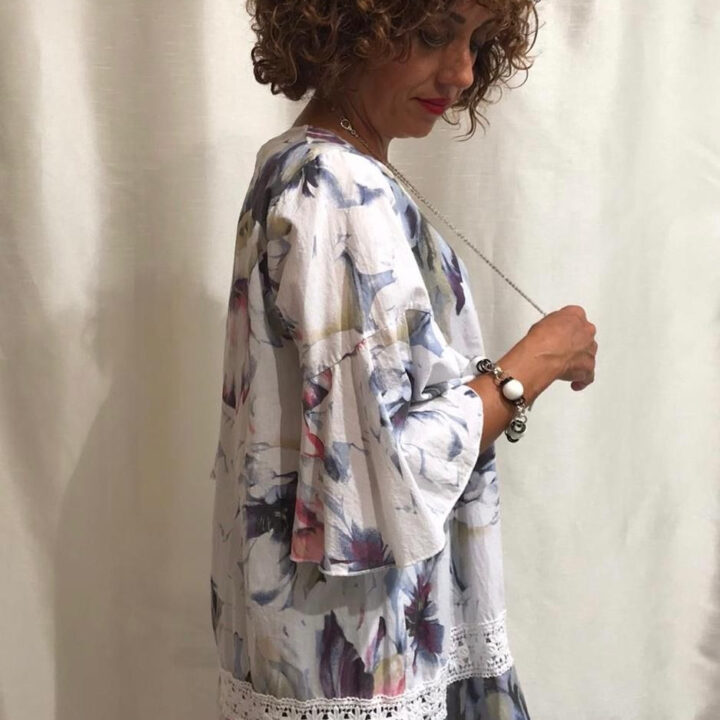Maxi Casacca "cielo" in cotone