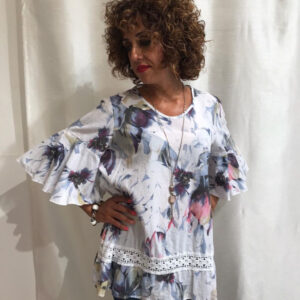 Maxi Casacca "cielo" in cotone