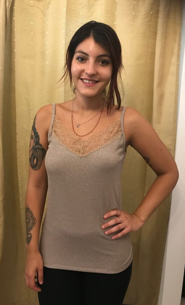 Twin Set Top + Cardigan Articolo Luce
