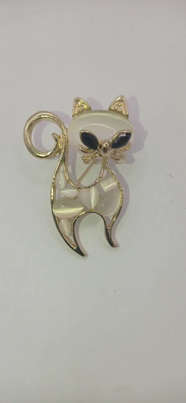 Spilla Gatto Chic - Scegli tra Modello Singolo o Coppia di Gatti in Vari Colori"