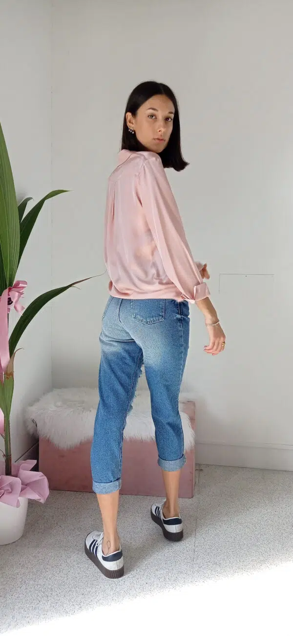Jeans Strappati Confortevoli: Stile Moderno in Puro Cotone!
