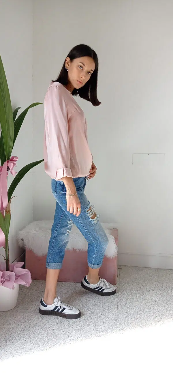 Jeans Strappati Confortevoli: Stile Moderno in Puro Cotone!