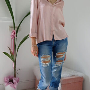 Jeans Strappati Confortevoli: Stile Moderno in Puro Cotone!