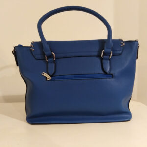 Borsa bauletto bluette Via Roma