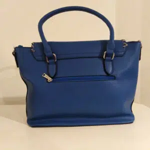 Borsa bauletto bluette Via Roma