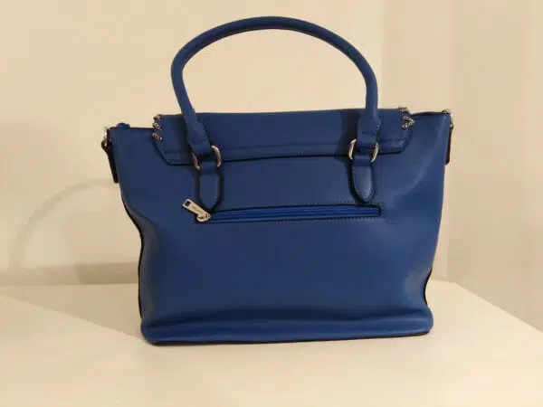 Borsa bauletto bluette Via Roma