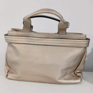 Borsa da giorno color oro Via Roma
