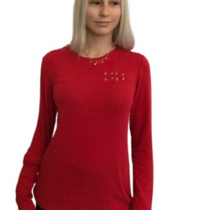 Maglia rossa morbida e comoda art. Home