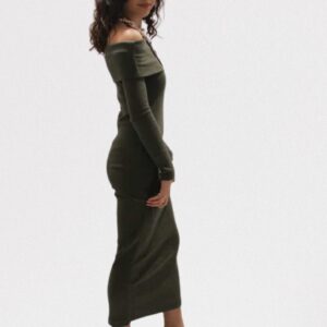 Abito lungo donna in maglia art. Roso
