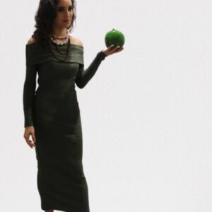 Abito lungo donna in maglia art. Roso
