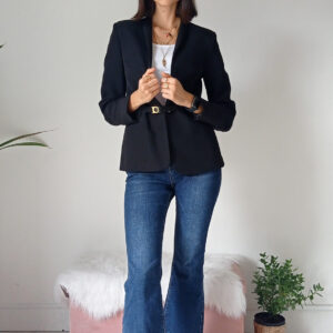 Jeans Cropped Blu da Donna con Frange e Stile Scampanato - Taglie XS a XL