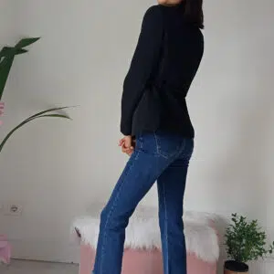 Jeans Cropped Blu da Donna con Frange e Stile Scampanato - Taglie XS a XL