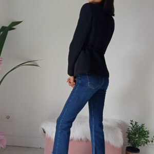 Jeans Cropped Blu da Donna con Frange e Stile Scampanato - Taglie XS a XL